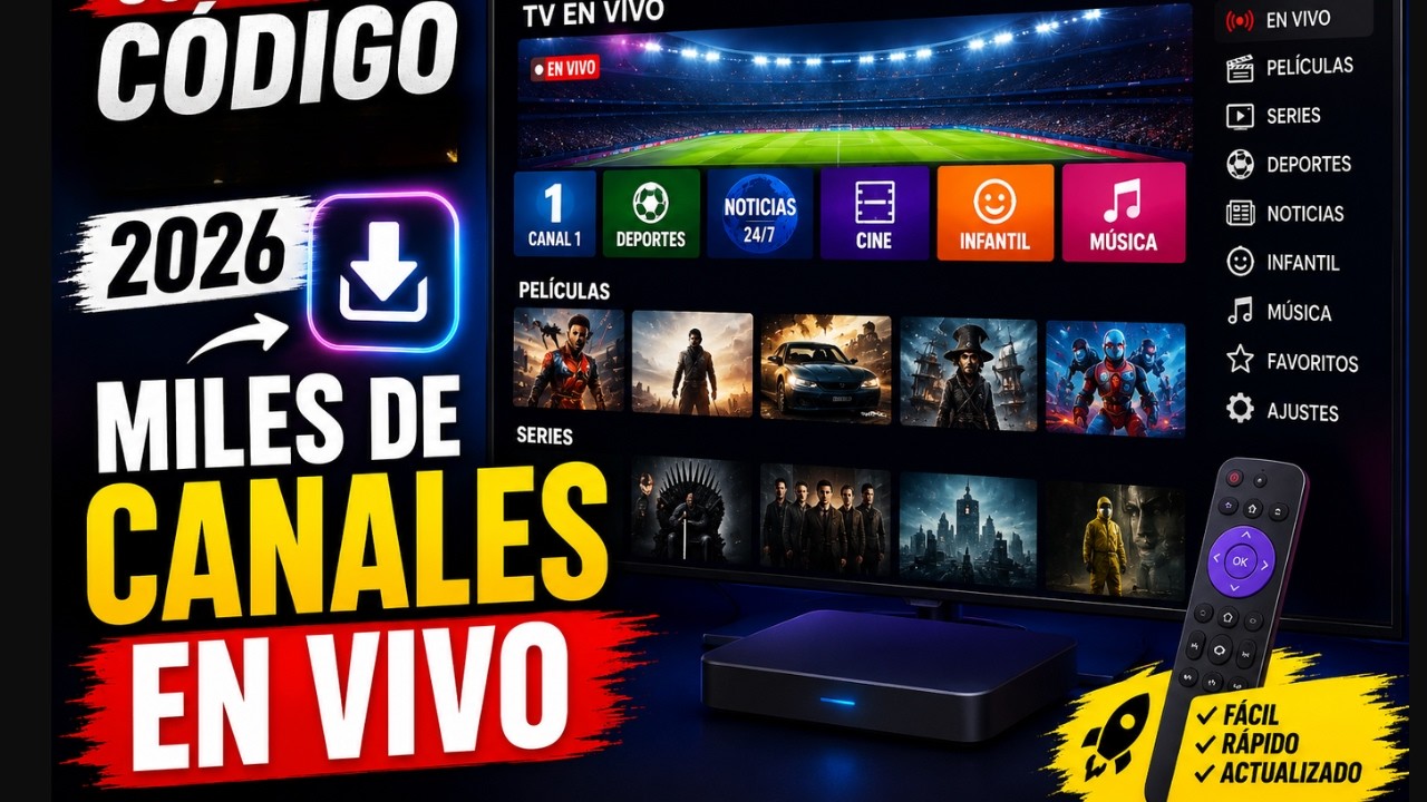 🔥 Nuevo SUPER Código Downloader 2026 | App con Miles de Canales para Android TV y Fire TV