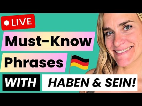 💬 Must-Know German Phrases with haben and sein 📱