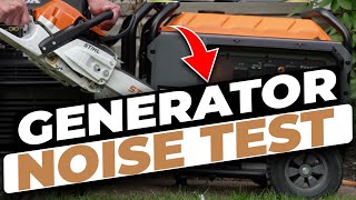 Generac XT8000E Honda EU7000is Stihl MS261C Generator and Chainsaw noise comparison #shorts