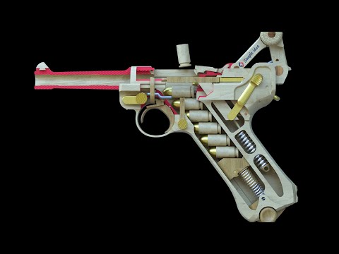 How a Luger pistol works