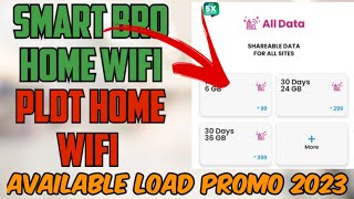 LOAD PROMO FOR SMART BRO HOME WIFI, PLDT HOME WIFI. UPDATE 2023 (Edit Tech Tv.)