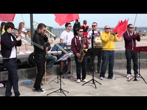 Northern Monkey Brass Band at Whitley Bay Carnival 2014