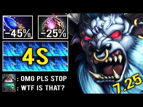 NEW CRAZY HERO MID 7.25 Scepter Reworked -70% CD Charge Crazy Bash Lord Imba Dota 2