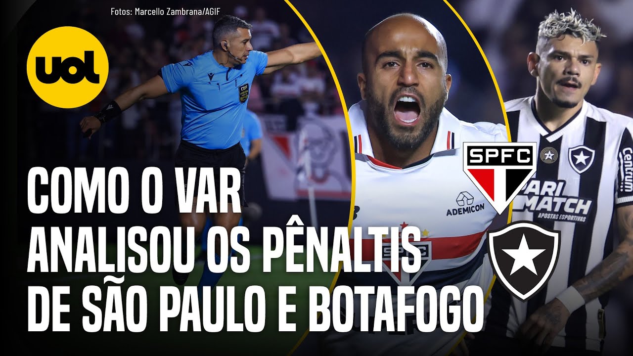 VÍDEO: CBF divulga revisões do VAR nos pênaltis de São Paulo 2×2 Botafogo no Morumbis