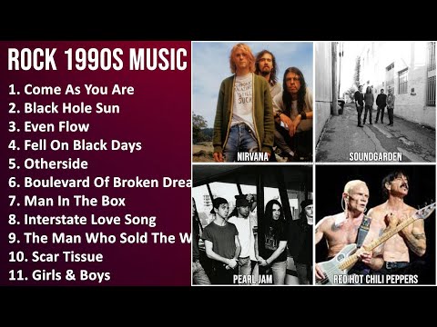 ROCK 1990S Music Mix - Nirvana, Soundgarden, Pearl Jam, Red Hot Chili Peppers - Come As You Are,...