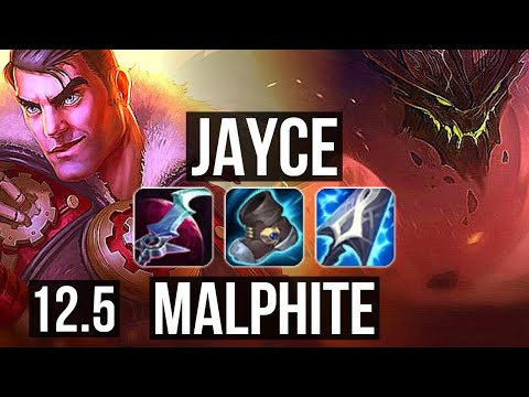 JAYCE vs MALPHITE (TOP) | 67% winrate, 8/2/6 | EUW Challenger | 12.5