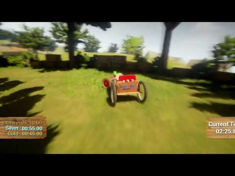UE4 Racing game environment   'Soapbox Suburb' Playthrough