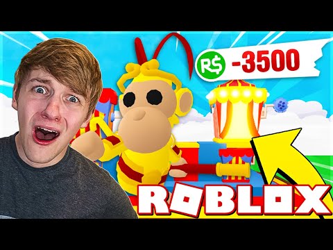 Bruger *ALLE* mine ROBUX på *LEGENDARY* monkeys! | Dansk Roblox: Adopt Me