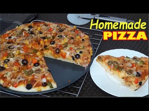 Homemade Pizza Recipe In Bengali With Sauce And Toppings