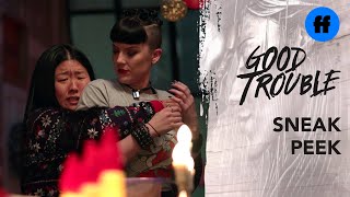 Good Trouble Season 2 Holiday Special | Sneak Peek: Whiskey & Croutons | Freeform