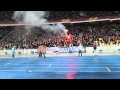 Фанаты Динамо Киев сожгли флаг России 