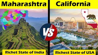 Maharashtra VS California State comparison in Hindi | California vs Maharashtra 2024