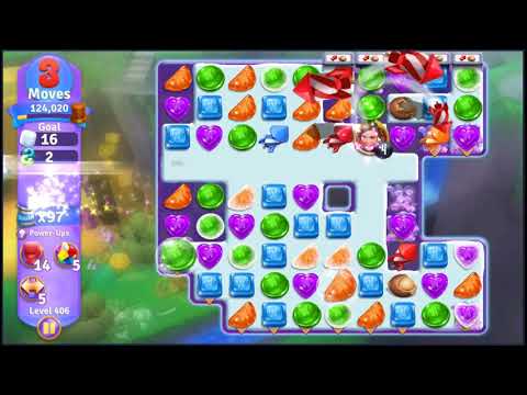 Wonka's World of Candy Level 406 - NO BOOSTERS + FULL STORY 🍫 | SKILLGAMING ✔️