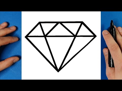 COME DISEGNARE UN DIAMANTE PASSO DOPO PASSO - DISEGNO FACILE DA FARE