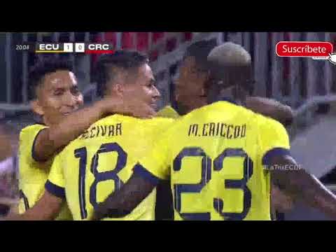 ECUADOR  3 vs 1  COSTA RICA  PARTIDO  AMISTOSO