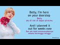 Taylor Swift - Betty | Lirik Terjemahan