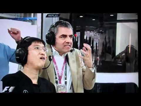 Rowan Atkinston Reaction to Massa and Hamilton Collision (Indian Grand Prix F1)