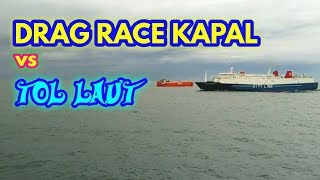 preview picture of video 'Adu Kecepatan dengan Kapal 'Jokowi' Tol Laut Siapa Menang? R25 vs CBR 250 | HONDA vs YAMAHA'
