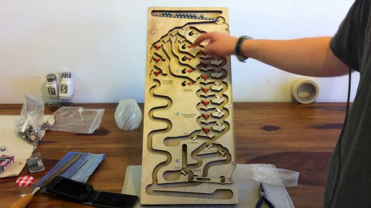 Mechanical Binary Calculator