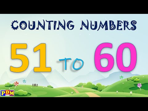 counting numbers 51 to 60 | counting from 51 to 60 | number 51 to 60 | numbers 51-60 |