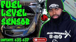 How to replace fuel level sensor infiniti g35 g37 P0462