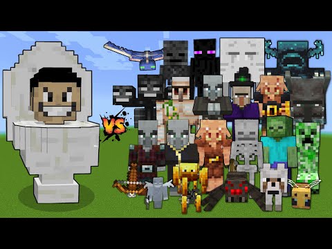 Skibidi Toilet vs All Minecraft Mobs