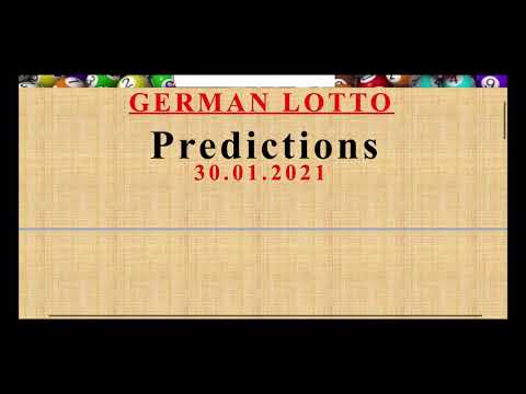 30.01.2021 German Lotto Predictions.