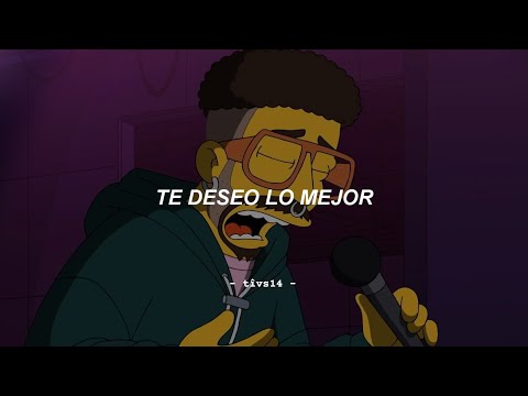 THE SIMPSONS, BAD BUNNY - TE DESEO LO MEJOR (Video Oficial + Letra/ Lyrics)