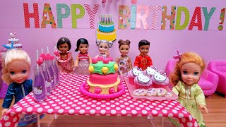 Birthday party Elsa Anna toddlers Barbie dolls gifts games cake Hello Kitty theme Mp4 3GP & Mp3
