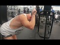 Coach Bill shows how he does reverse triceps exercise