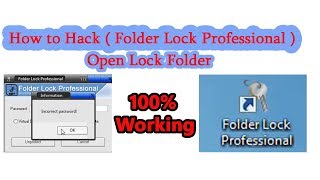 How to Hacke  Folder Lock Professional  Application 100% Working