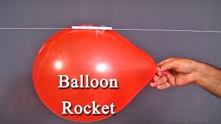 Balloon Rocket - An Easy Science Project For Kids To Understand Newton's Law With Fun