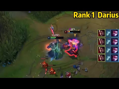 Rank 1 Darius: How to DESTROY Vayne Top with DARIUS!