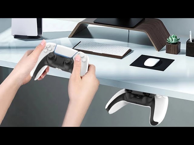 Vídeo relacionado con Tolesum Soporte para Mando PS5 y PS4, Stand Debajo del Escritorio para Control de Juego con Cinta Adhesiva Fuerte