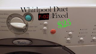 Whirlpool Duet Washer F02 Error Fixed Replacing the Pump 461970228513