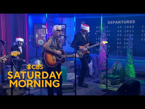 Saturday Sessions: Nick Lowe and Los Straitjackets perform "Christmas at the Airport"