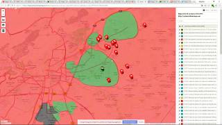 11 de Marzo de 2018 Mapa de la situacion militar en Siria (Ghouta Oriental, Afrin y DeirEzzor)