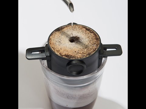 Пуровер/воронка/фильтр для ручного заваривания кофе многоразовый Coffee Maker черный (LB-70642) Video #1