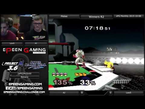ePG Monthly - AJ (Falcon) Vs. Low5 (Jigglypuff) (Winners R2) - Melee