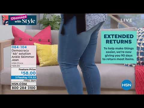 Democracy "Ab" solution Ankle Skimmer Jean