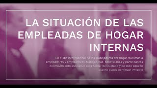 La situación de las empleadas de hogar internas