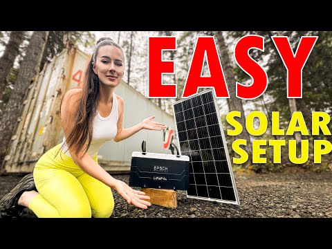 🔋OFF GRID POWER + WIFI for our SHIPPING CONTAINER! ⚡Solar Setup with EPOCH LITHIUM BATTERY #build