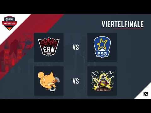 ERN vs ESG & 5Comrades vs hehe | Viertelfinale der ESL Meisterschaft in Dota 2