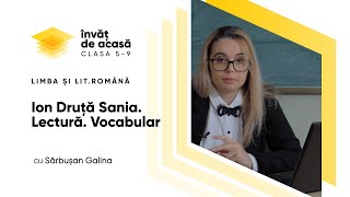 Ion Druță - Sania. Lectura. Vocabular