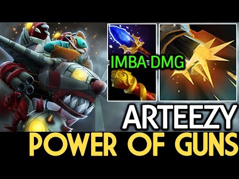 Arteezy [Gyrocopter] Power of Side Guns 7.15 Dota 2