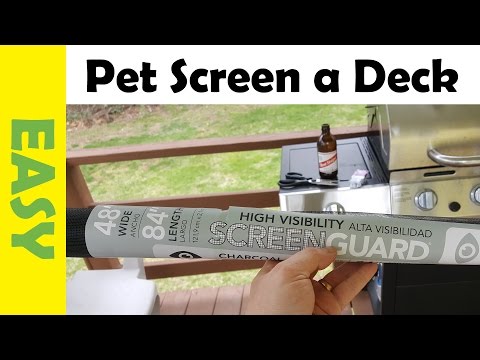 How to Install DIY Pet Fence using a Mesh Screen for Cats & Dogs