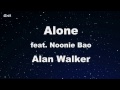Alone - Alan Walker Karaoke 【With Guide Melody】 Instrumental