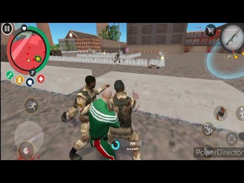 Rope Hero: Vice Town (Rope Hero on Army Base) Rope Hero Drive Assault Machine - Android Gameplay HD