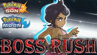 Pokémon Sun & Moon - All Elite Four & Champion Battles & Ending