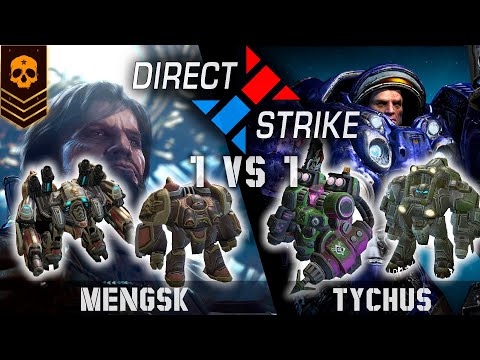 Mengsk vs Tychus | Late Mengsk is overwhelming, selling tanks and ES | Direct Strike Commanders